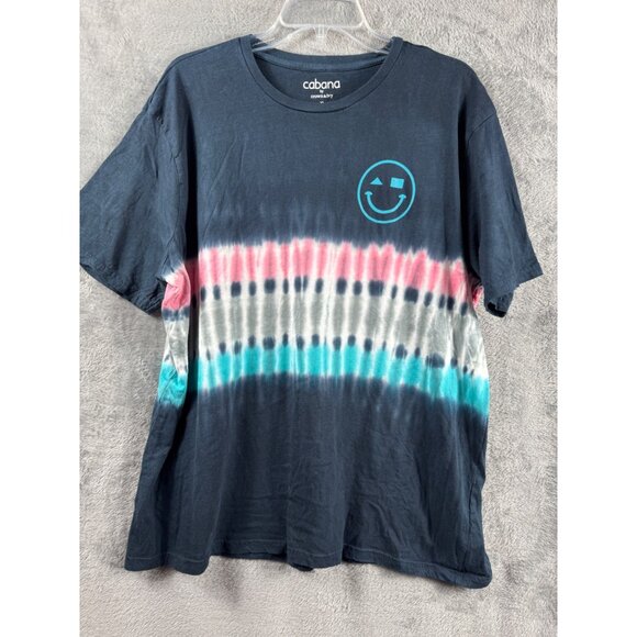 Cabana By Crown & Ivy Other - Cabana By Crown & Ivy XL Tie-Dye Cotton T-Shirt With Smiley Face Design